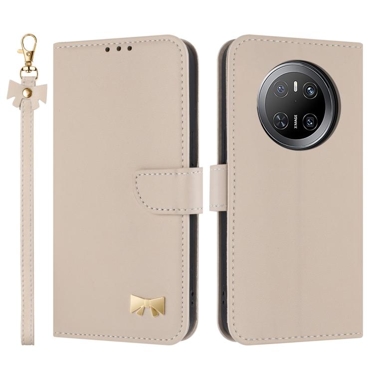 Metal Bow Leather Phone Case with Hand Strap, For Huawei nova 16 Pro / 16 Ultra, For Huawei Pura 90 Pro Max 5G, For Huawei Pura 90 Pro 5G, For Huawei Pura 90 5G, For Huawei nova 15 Ultra, For Huawei nova 15 Pro, For Huawei Mate 80 Pro Max              ...