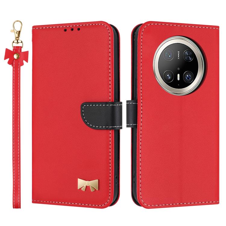 Metal Bow Leather Phone Case with Hand Strap, For Huawei nova 16 Pro / 16 Ultra, For Huawei Pura 90 Pro Max 5G, For Huawei Pura 90 Pro 5G, For Huawei Pura 90 5G, For Huawei nova 15 Ultra, For Huawei nova 15 Pro, For Huawei Mate 80 Pro Max              ...