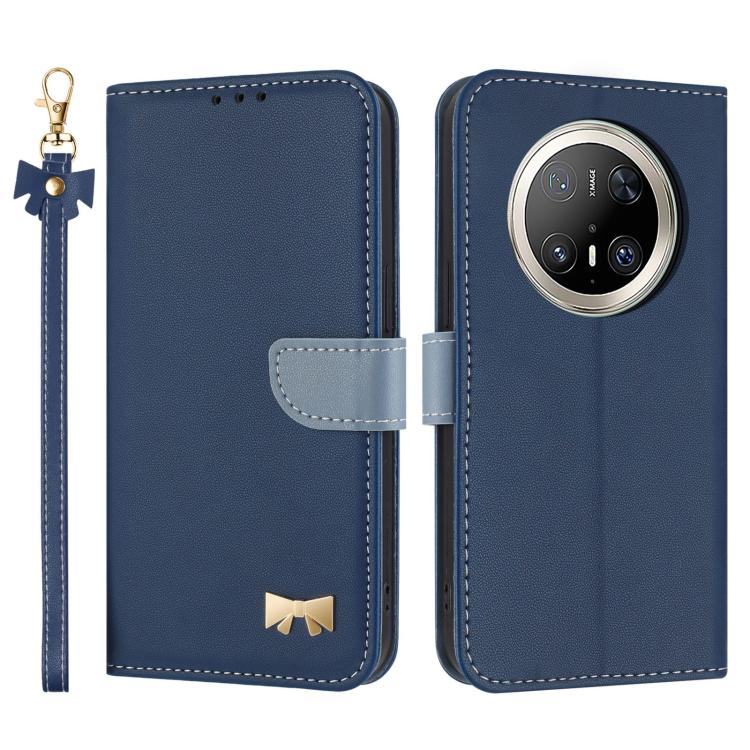 Metal Bow Leather Phone Case with Hand Strap, For Huawei nova 16 Pro / 16 Ultra, For Huawei Pura 90 Pro Max 5G, For Huawei Pura 90 Pro 5G, For Huawei Pura 90 5G, For Huawei nova 15 Ultra, For Huawei nova 15 Pro, For Huawei Mate 80 Pro Max              ...