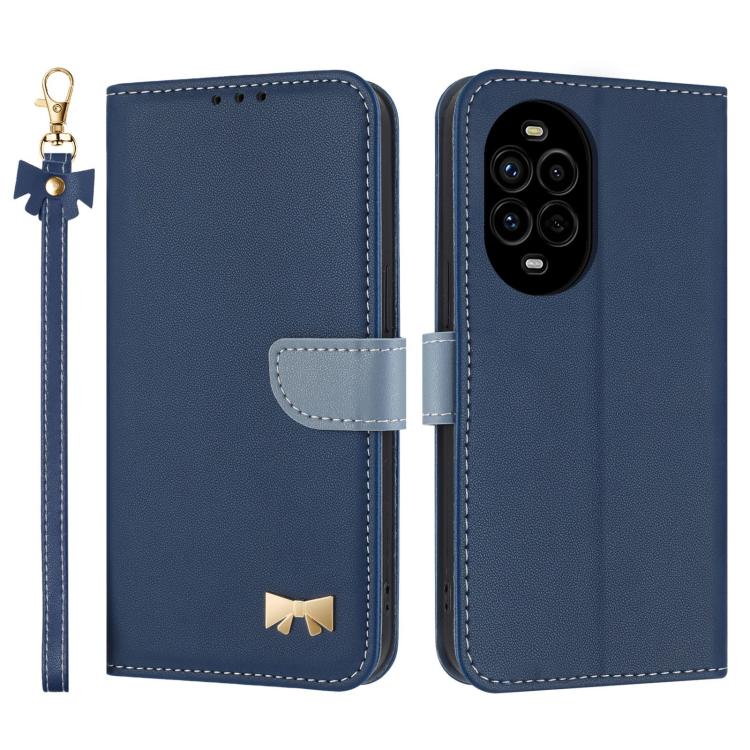 Metal Bow Leather Phone Case with Hand Strap, For Huawei nova 16 Pro / 16 Ultra, For Huawei Pura 90 Pro Max 5G, For Huawei Pura 90 Pro 5G, For Huawei Pura 90 5G, For Huawei nova 15 Ultra, For Huawei nova 15 Pro, For Huawei Mate 80 Pro Max              ...