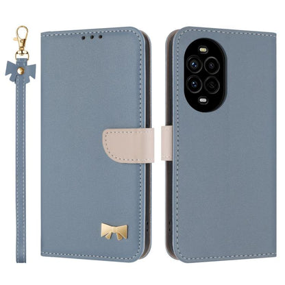 Metal Bow Leather Phone Case with Hand Strap, For Huawei nova 16 Pro / 16 Ultra, For Huawei Pura 90 Pro Max 5G, For Huawei Pura 90 Pro 5G, For Huawei Pura 90 5G, For Huawei nova 15 Ultra, For Huawei nova 15 Pro, For Huawei Mate 80 Pro Max              ...