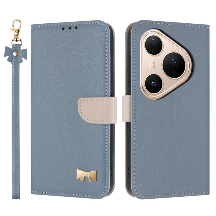 Metal Bow Leather Phone Case with Hand Strap, For Huawei nova 16 Pro / 16 Ultra, For Huawei Pura 90 Pro Max 5G, For Huawei Pura 90 Pro 5G, For Huawei Pura 90 5G, For Huawei nova 15 Ultra, For Huawei nova 15 Pro, For Huawei Mate 80 Pro Max              ...