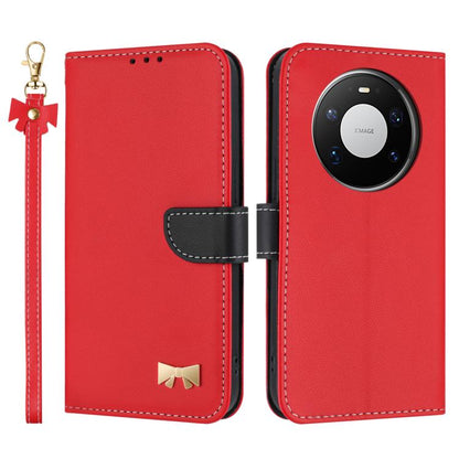 Metal Bow Leather Phone Case with Hand Strap, For Huawei nova 16 Pro / 16 Ultra, For Huawei Pura 90 Pro Max 5G, For Huawei Pura 90 Pro 5G, For Huawei Pura 90 5G, For Huawei nova 15 Ultra, For Huawei nova 15 Pro, For Huawei Mate 80 Pro Max              ...