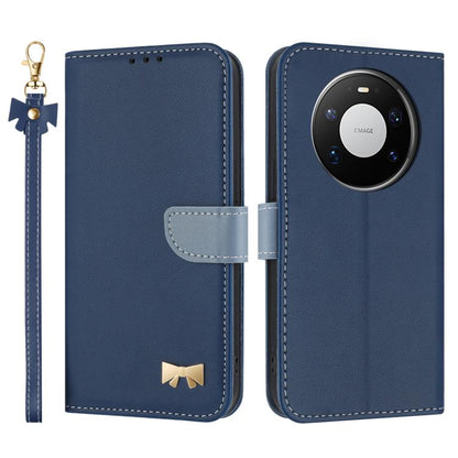 Metal Bow Leather Phone Case with Hand Strap, For Huawei nova 16 Pro / 16 Ultra, For Huawei Pura 90 Pro Max 5G, For Huawei Pura 90 Pro 5G, For Huawei Pura 90 5G, For Huawei nova 15 Ultra, For Huawei nova 15 Pro, For Huawei Mate 80 Pro Max              ...
