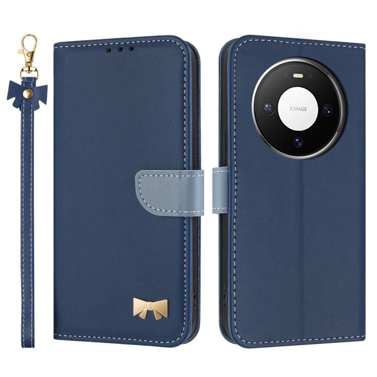 Metal Bow Leather Phone Case with Hand Strap, For Huawei nova 16 Pro / 16 Ultra, For Huawei Pura 90 Pro Max 5G, For Huawei Pura 90 Pro 5G, For Huawei Pura 90 5G, For Huawei nova 15 Ultra, For Huawei nova 15 Pro, For Huawei Mate 80 Pro Max              ...