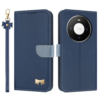 Metal Bow Leather Phone Case with Hand Strap, For Huawei nova 16 Pro / 16 Ultra, For Huawei Pura 90 Pro Max 5G, For Huawei Pura 90 Pro 5G, For Huawei Pura 90 5G, For Huawei nova 15 Ultra, For Huawei nova 15 Pro, For Huawei Mate 80 Pro Max              ...
