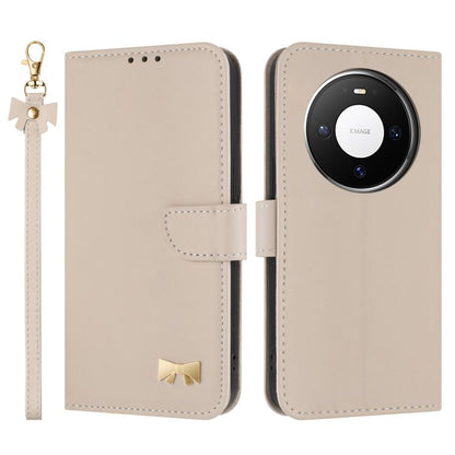 Metal Bow Leather Phone Case with Hand Strap, For Huawei nova 16 Pro / 16 Ultra, For Huawei Pura 90 Pro Max 5G, For Huawei Pura 90 Pro 5G, For Huawei Pura 90 5G, For Huawei nova 15 Ultra, For Huawei nova 15 Pro, For Huawei Mate 80 Pro Max              ...