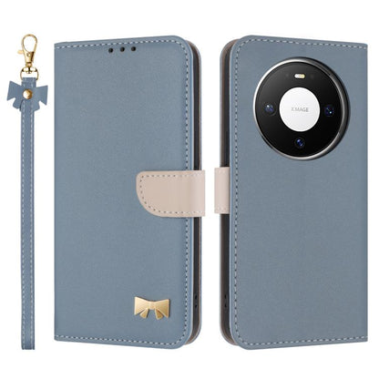 Metal Bow Leather Phone Case with Hand Strap, For Huawei nova 16 Pro / 16 Ultra, For Huawei Pura 90 Pro Max 5G, For Huawei Pura 90 Pro 5G, For Huawei Pura 90 5G, For Huawei nova 15 Ultra, For Huawei nova 15 Pro, For Huawei Mate 80 Pro Max              ...