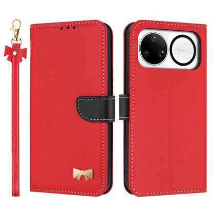 Metal Bow Leather Phone Case with Hand Strap, For Huawei nova 16 Pro / 16 Ultra, For Huawei Pura 90 Pro Max 5G, For Huawei Pura 90 Pro 5G, For Huawei Pura 90 5G, For Huawei nova 15 Ultra, For Huawei nova 15 Pro, For Huawei Mate 80 Pro Max              ...