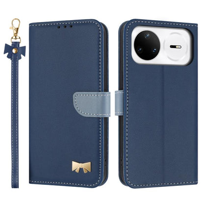 Metal Bow Leather Phone Case with Hand Strap, For Huawei nova 16 Pro / 16 Ultra, For Huawei Pura 90 Pro Max 5G, For Huawei Pura 90 Pro 5G, For Huawei Pura 90 5G, For Huawei nova 15 Ultra, For Huawei nova 15 Pro, For Huawei Mate 80 Pro Max              ...
