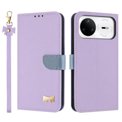 Metal Bow Leather Phone Case with Hand Strap, For Huawei nova 16 Pro / 16 Ultra, For Huawei Pura 90 Pro Max 5G, For Huawei Pura 90 Pro 5G, For Huawei Pura 90 5G, For Huawei nova 15 Ultra, For Huawei nova 15 Pro, For Huawei Mate 80 Pro Max              ...