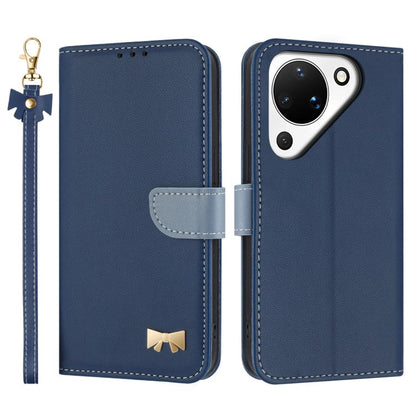 Metal Bow Leather Phone Case with Hand Strap, For Huawei nova 16 Pro / 16 Ultra, For Huawei Pura 90 Pro Max 5G, For Huawei Pura 90 Pro 5G, For Huawei Pura 90 5G, For Huawei nova 15 Ultra, For Huawei nova 15 Pro, For Huawei Mate 80 Pro Max              ...