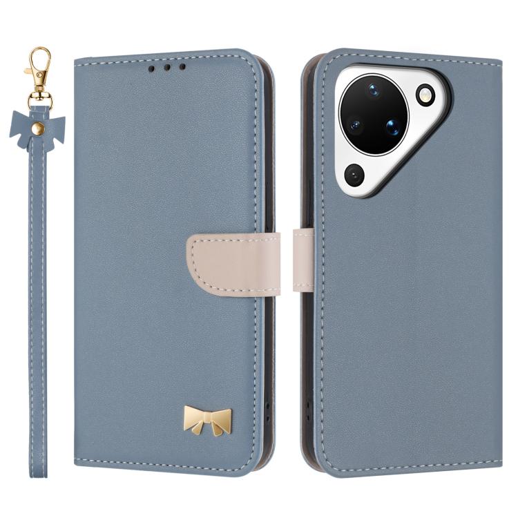 Metal Bow Leather Phone Case with Hand Strap, For Huawei nova 16 Pro / 16 Ultra, For Huawei Pura 90 Pro Max 5G, For Huawei Pura 90 Pro 5G, For Huawei Pura 90 5G, For Huawei nova 15 Ultra, For Huawei nova 15 Pro, For Huawei Mate 80 Pro Max              ...