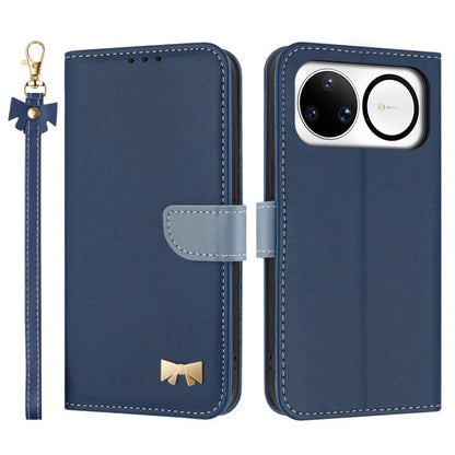 Metal Bow Leather Phone Case with Hand Strap, For Huawei nova 16 Pro / 16 Ultra, For Huawei Pura 90 Pro Max 5G, For Huawei Pura 90 Pro 5G, For Huawei Pura 90 5G, For Huawei nova 15 Ultra, For Huawei nova 15 Pro, For Huawei Mate 80 Pro Max              ...