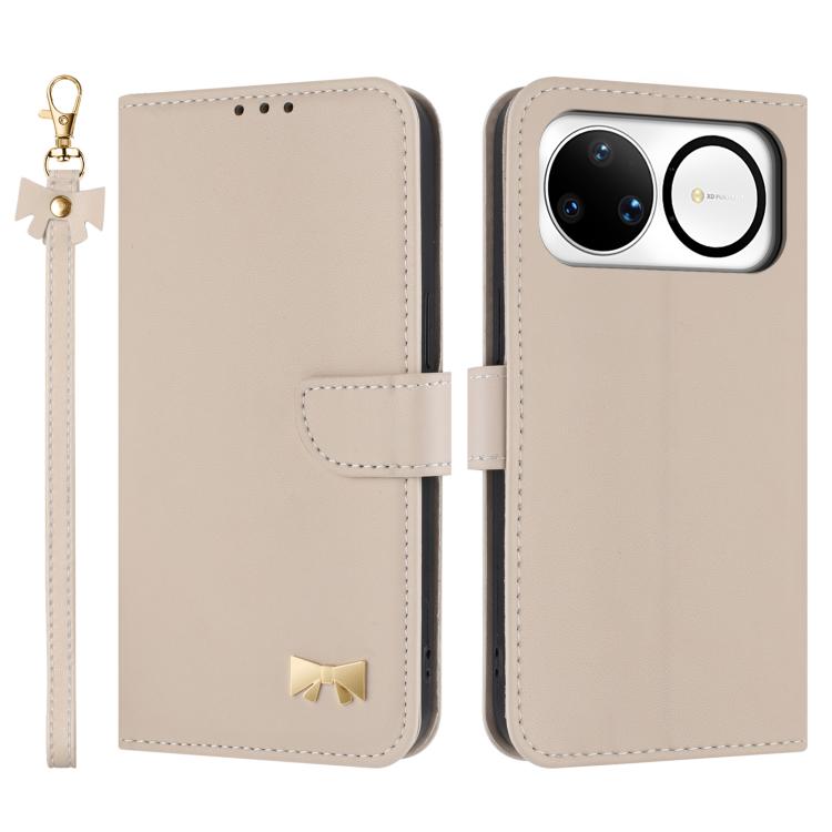 Metal Bow Leather Phone Case with Hand Strap, For Huawei nova 16 Pro / 16 Ultra, For Huawei Pura 90 Pro Max 5G, For Huawei Pura 90 Pro 5G, For Huawei Pura 90 5G, For Huawei nova 15 Ultra, For Huawei nova 15 Pro, For Huawei Mate 80 Pro Max              ...