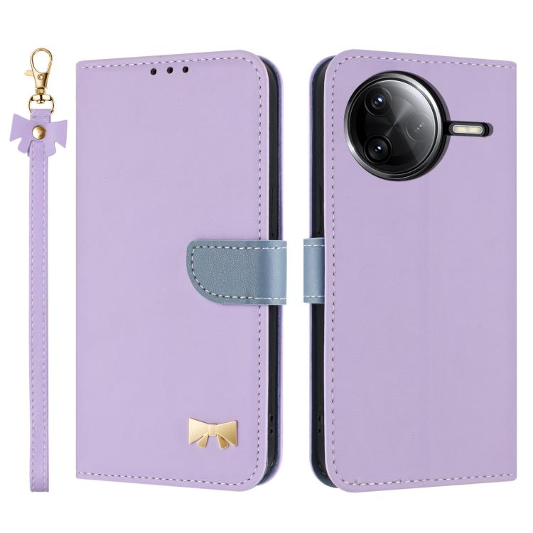 Metal Bow Leather Phone Case with Hand Strap, For Redmi Note 17 4G / 5G Global 169.7mm, For Redmi Note 17 Pro+ 5G Global 163.4mm, For Redmi 15a 5G Global, For Redmi Turbo 5 Max 5G / Poco X8 Pro Max 5G, For Redmi Turbo 5 5G / Poco X8 Pro 5G             ...