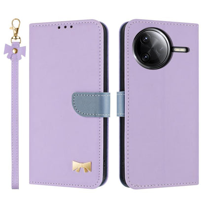 Metal Bow Leather Phone Case with Hand Strap, For Redmi Note 17 4G / 5G Global 169.7mm, For Redmi Note 17 Pro+ 5G Global 163.4mm, For Redmi 15a 5G Global, For Redmi Turbo 5 Max 5G / Poco X8 Pro Max 5G, For Redmi Turbo 5 5G / Poco X8 Pro 5G             ...