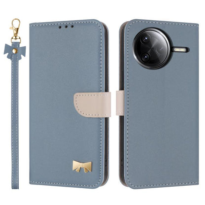 Metal Bow Leather Phone Case with Hand Strap, For Redmi Note 17 4G / 5G Global 169.7mm, For Redmi Note 17 Pro+ 5G Global 163.4mm, For Redmi 15a 5G Global, For Redmi Turbo 5 Max 5G / Poco X8 Pro Max 5G, For Redmi Turbo 5 5G / Poco X8 Pro 5G             ...