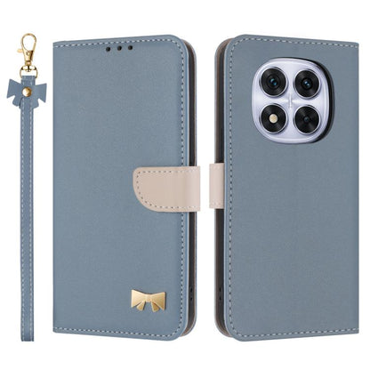 Metal Bow Leather Phone Case with Hand Strap, For Redmi Note 14 4G 164.84mm, For Redmi Note 14 Pro 5G / 14 Pro+, For Redmi Turbo 4 Pro / Poco X7 Pro, For Redmi Note 14 Pro 4G Global, For Redmi Note 14 4G 163.25mm, For Redmi 14C 4G / Poco C75           ...