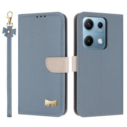 Metal Bow Leather Phone Case with Hand Strap, For Redmi Note 17 4G / 5G Global 169.7mm, For Redmi Note 17 Pro+ 5G Global 163.4mm, For Redmi 15a 5G Global, For Redmi Turbo 5 Max 5G / Poco X8 Pro Max 5G, For Redmi Turbo 5 5G / Poco X8 Pro 5G             ...