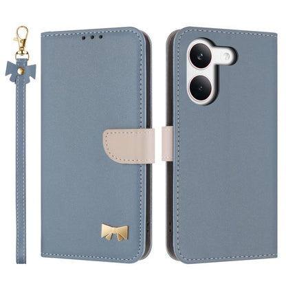 Metal Bow Leather Phone Case with Hand Strap, For Redmi Note 17 4G / 5G Global 169.7mm, For Redmi Note 17 Pro+ 5G Global 163.4mm, For Redmi 15a 5G Global, For Redmi Turbo 5 Max 5G / Poco X8 Pro Max 5G, For Redmi Turbo 5 5G / Poco X8 Pro 5G             ...