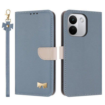 Metal Bow Leather Phone Case with Hand Strap, For Redmi Note 17 4G / 5G Global 169.7mm, For Redmi Note 17 Pro+ 5G Global 163.4mm, For Redmi 15a 5G Global, For Redmi Turbo 5 Max 5G / Poco X8 Pro Max 5G, For Redmi Turbo 5 5G / Poco X8 Pro 5G             ...