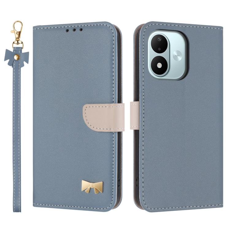 Metal Bow Leather Phone Case with Hand Strap, For Redmi Note 17 4G / 5G Global 169.7mm, For Redmi Note 17 Pro+ 5G Global 163.4mm, For Redmi 15a 5G Global, For Redmi Turbo 5 Max 5G / Poco X8 Pro Max 5G, For Redmi Turbo 5 5G / Poco X8 Pro 5G             ...