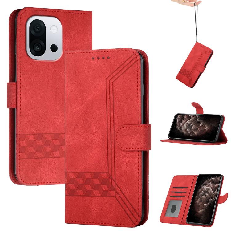 Cubic Skin Feel Flip Leather Phone Case, For OnePlus N6x 5G, For OnePlus N6 4G, For OnePlus Turbo 6 / 6V, For OnePlus Ace 6, For OnePlus 15, For OnePlus 13T, For OnePlus Ace 5 / 13R Global