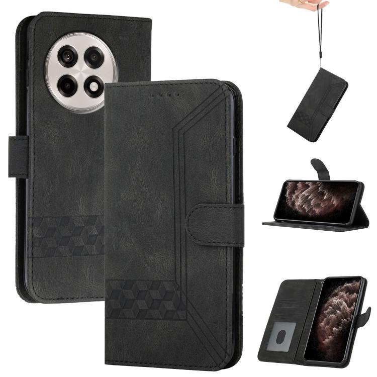 Cubic Skin Feel Flip Leather Phone Case, For OnePlus N6x 5G, For OnePlus N6 4G, For OnePlus Turbo 6 / 6V, For OnePlus Ace 6, For OnePlus 15, For OnePlus 13T, For OnePlus Ace 5 / 13R Global