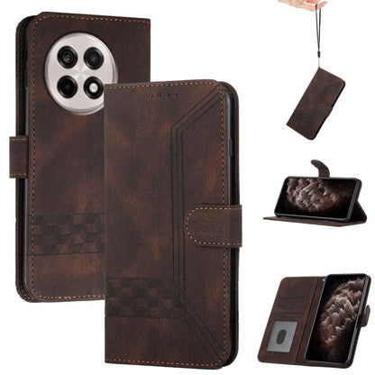 Cubic Skin Feel Flip Leather Phone Case, For OnePlus N6x 5G, For OnePlus N6 4G, For OnePlus Turbo 6 / 6V, For OnePlus Ace 6, For OnePlus 15, For OnePlus 13T, For OnePlus Ace 5 / 13R Global