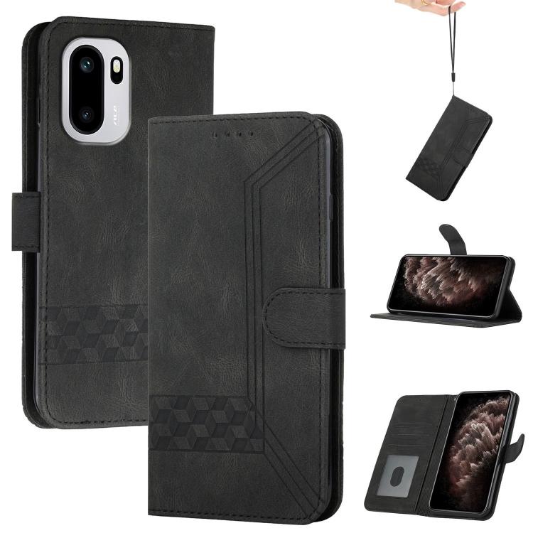 Cubic Skin Feel Flip Leather Phone Case, For OnePlus N6x 5G, For OnePlus N6 4G, For OnePlus Turbo 6 / 6V, For OnePlus Ace 6, For OnePlus 15, For OnePlus 13T, For OnePlus Ace 5 / 13R Global