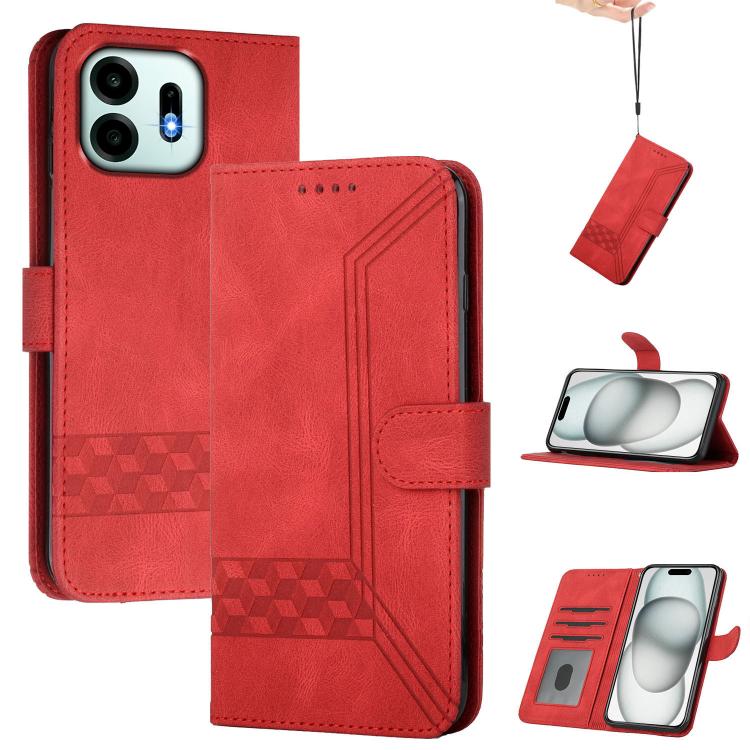 Cubic Skin Feel Flip Leather Phone Case, For OnePlus N6x 5G, For OnePlus N6 4G, For OnePlus Turbo 6 / 6V, For OnePlus Ace 6, For OnePlus 15, For OnePlus 13T, For OnePlus Ace 5 / 13R Global
