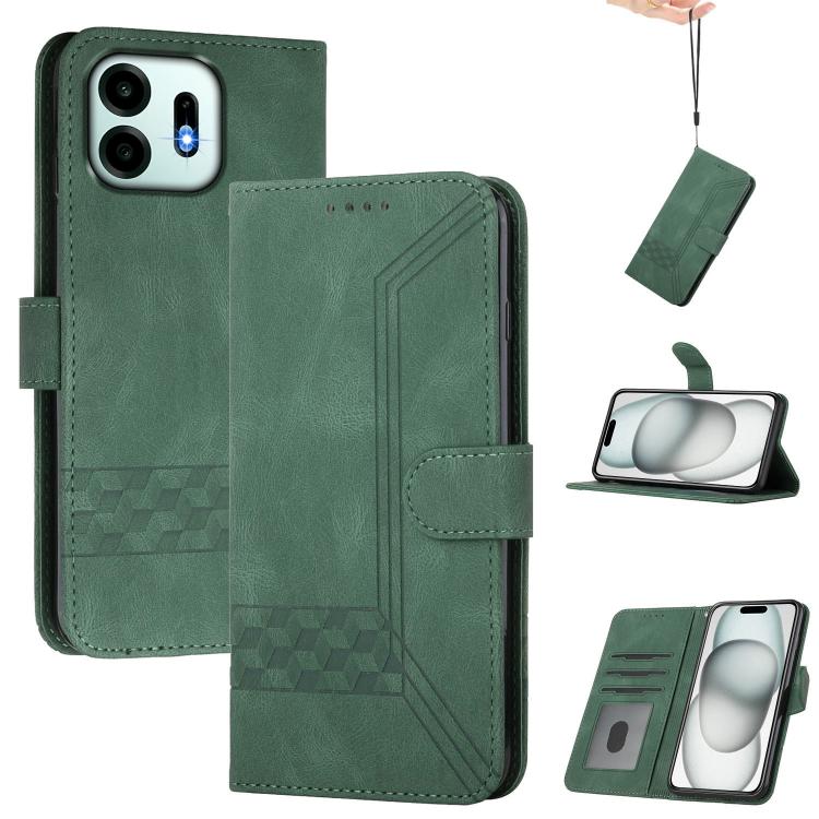 Cubic Skin Feel Flip Leather Phone Case, For OnePlus N6x 5G, For OnePlus N6 4G, For OnePlus Turbo 6 / 6V, For OnePlus Ace 6, For OnePlus 15, For OnePlus 13T, For OnePlus Ace 5 / 13R Global