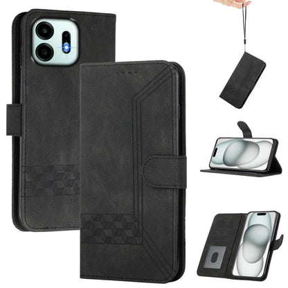Cubic Skin Feel Flip Leather Phone Case, For OnePlus N6x 5G, For OnePlus N6 4G, For OnePlus Turbo 6 / 6V, For OnePlus Ace 6, For OnePlus 15, For OnePlus 13T, For OnePlus Ace 5 / 13R Global