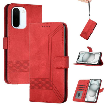 Cubic Skin Feel Flip Leather Phone Case, For OnePlus N6x 5G, For OnePlus N6 4G, For OnePlus Turbo 6 / 6V, For OnePlus Ace 6, For OnePlus 15, For OnePlus 13T, For OnePlus Ace 5 / 13R Global