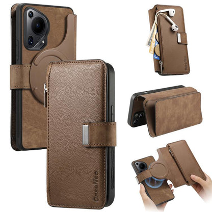 CaseNeo MagSafe RFID Anti-theft Zipper Wallet Retro Leather Phone Case, For Huawei nova 16, For Huawei Pura 90 5G, For Huawei Enjoy 90 Plus 5G, For Huawei Mate 70 Air 5G, For Huawei Pura 80 Ultra 5G, For Huawei Pura 80 Pro / 80 Pro+ 5G                 ...
