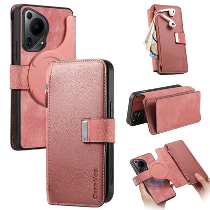 CaseNeo MagSafe RFID Anti-theft Zipper Wallet Retro Leather Phone Case, For Huawei nova 16, For Huawei Pura 90 5G, For Huawei Enjoy 90 Plus 5G, For Huawei Mate 70 Air 5G, For Huawei Pura 80 Ultra 5G, For Huawei Pura 80 Pro / 80 Pro+ 5G                 ...