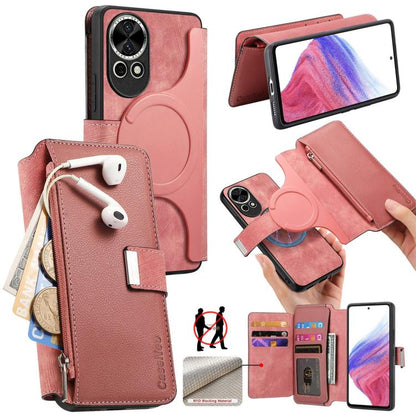CaseNeo MagSafe RFID Anti-theft Zipper Wallet Retro Leather Phone Case, For Huawei nova 16, For Huawei Pura 90 5G, For Huawei Enjoy 90 Plus 5G, For Huawei Mate 70 Air 5G, For Huawei Pura 80 Ultra 5G, For Huawei Pura 80 Pro / 80 Pro+ 5G                 ...