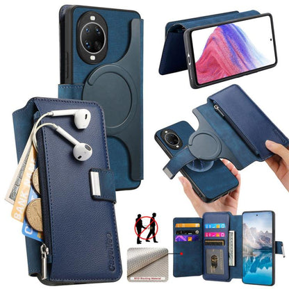 CaseNeo MagSafe RFID Anti-theft Zipper Wallet Retro Leather Phone Case, For Huawei nova 16, For Huawei Pura 90 5G, For Huawei Enjoy 90 Plus 5G, For Huawei Mate 70 Air 5G, For Huawei Pura 80 Ultra 5G, For Huawei Pura 80 Pro / 80 Pro+ 5G                 ...
