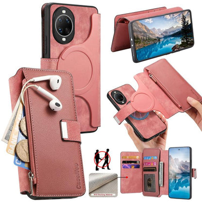 CaseNeo MagSafe RFID Anti-theft Zipper Wallet Retro Leather Phone Case, For Huawei nova 16, For Huawei Pura 90 5G, For Huawei Enjoy 90 Plus 5G, For Huawei Mate 70 Air 5G, For Huawei Pura 80 Ultra 5G, For Huawei Pura 80 Pro / 80 Pro+ 5G                 ...