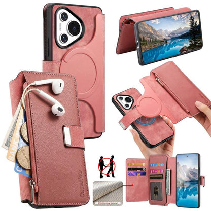 CaseNeo MagSafe RFID Anti-theft Zipper Wallet Retro Leather Phone Case, For Huawei nova 16, For Huawei Pura 90 5G, For Huawei Enjoy 90 Plus 5G, For Huawei Mate 70 Air 5G, For Huawei Pura 80 Ultra 5G, For Huawei Pura 80 Pro / 80 Pro+ 5G                 ...