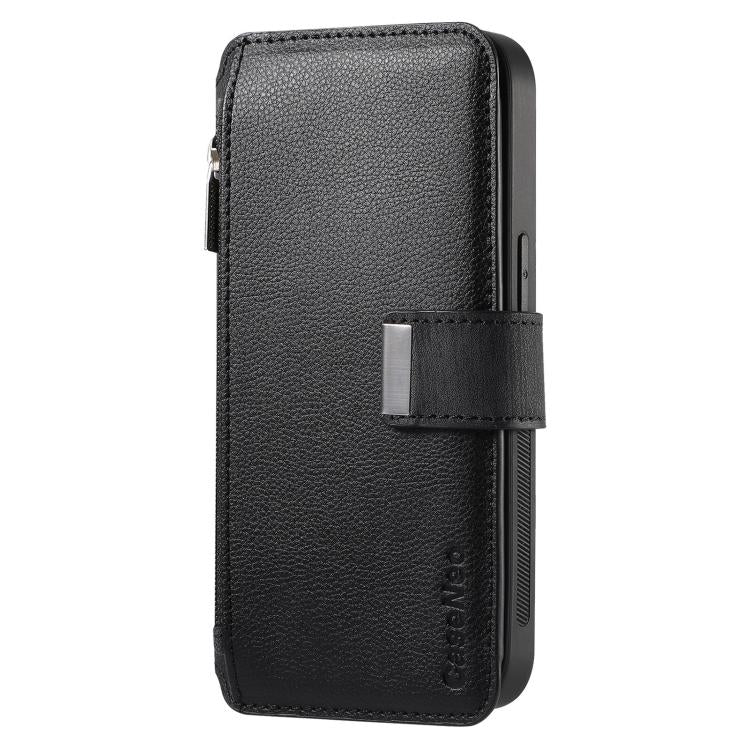 CaseNeo MagSafe RFID Anti-theft Zipper Wallet Retro Leather Phone Case, For Honor 90, For Honor X8 5G