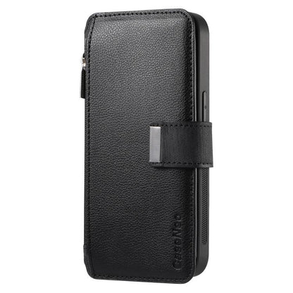 CaseNeo MagSafe RFID Anti-theft Zipper Wallet Retro Leather Phone Case, For Honor 90, For Honor X8 5G