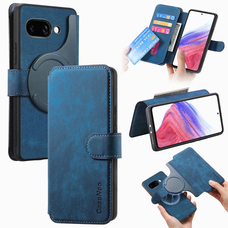 CaseNeo MagSafe RFID Anti-theft Retro Leather Phone Case, For Google Pixel 11 Pro XL, For Google Pixel 10a, For Google Pixel 10 Pro XL / 9 Pro XL, For Google Pixel 10 / 10 Pro / 9 / 9 Pro, For Google Pixel 9a
