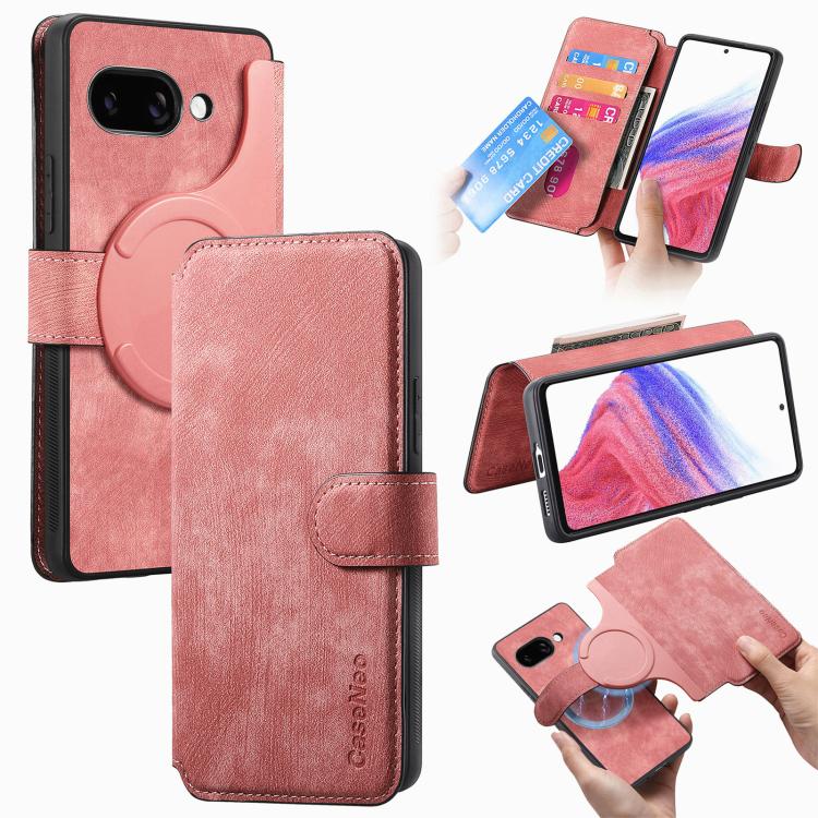 CaseNeo MagSafe RFID Anti-theft Retro Leather Phone Case, For Google Pixel 11 Pro XL, For Google Pixel 10a, For Google Pixel 10 Pro XL / 9 Pro XL, For Google Pixel 10 / 10 Pro / 9 / 9 Pro, For Google Pixel 9a