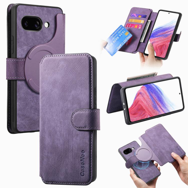 CaseNeo MagSafe RFID Anti-theft Retro Leather Phone Case, For Google Pixel 11 Pro XL, For Google Pixel 10a, For Google Pixel 10 Pro XL / 9 Pro XL, For Google Pixel 10 / 10 Pro / 9 / 9 Pro, For Google Pixel 9a