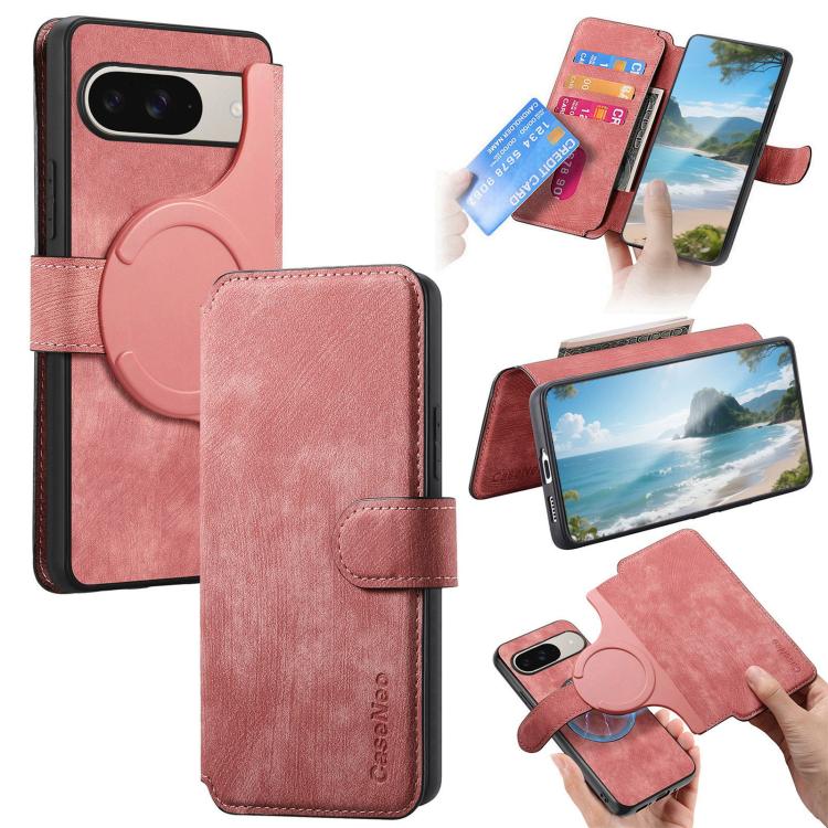 CaseNeo MagSafe RFID Anti-theft Retro Leather Phone Case, For Google Pixel 11 Pro XL, For Google Pixel 10a, For Google Pixel 10 Pro XL / 9 Pro XL, For Google Pixel 10 / 10 Pro / 9 / 9 Pro, For Google Pixel 9a