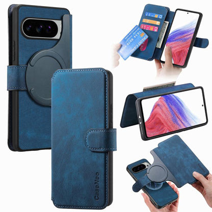 CaseNeo MagSafe RFID Anti-theft Retro Leather Phone Case, For Google Pixel 11 Pro XL, For Google Pixel 10a, For Google Pixel 10 Pro XL / 9 Pro XL, For Google Pixel 10 / 10 Pro / 9 / 9 Pro, For Google Pixel 9a