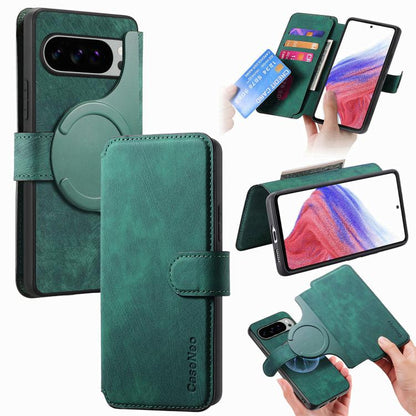 CaseNeo MagSafe RFID Anti-theft Retro Leather Phone Case, For Google Pixel 11 Pro XL, For Google Pixel 10a, For Google Pixel 10 Pro XL / 9 Pro XL, For Google Pixel 10 / 10 Pro / 9 / 9 Pro, For Google Pixel 9a