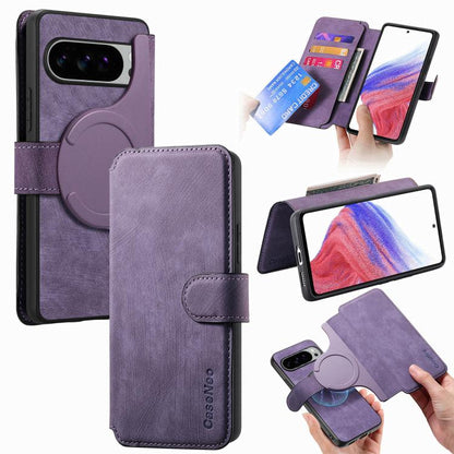 CaseNeo MagSafe RFID Anti-theft Retro Leather Phone Case, For Google Pixel 11 Pro XL, For Google Pixel 10a, For Google Pixel 10 Pro XL / 9 Pro XL, For Google Pixel 10 / 10 Pro / 9 / 9 Pro, For Google Pixel 9a